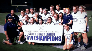 Friday's ceremonies included revealing the 2014 South Coast League championship banner!